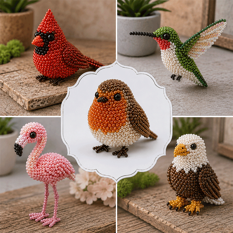 🦩 DIY Bird Beading Kit