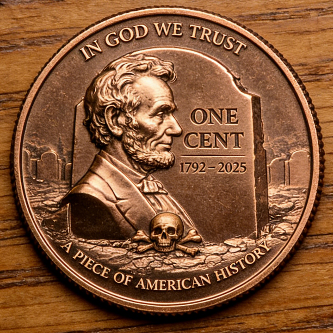 Final One Cent 1792–2025 Commemorative Coin – A Piece of American History