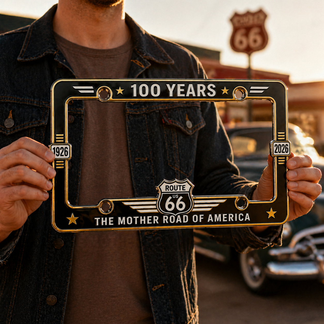 Route 66 100th Anniversary License Plate Frame