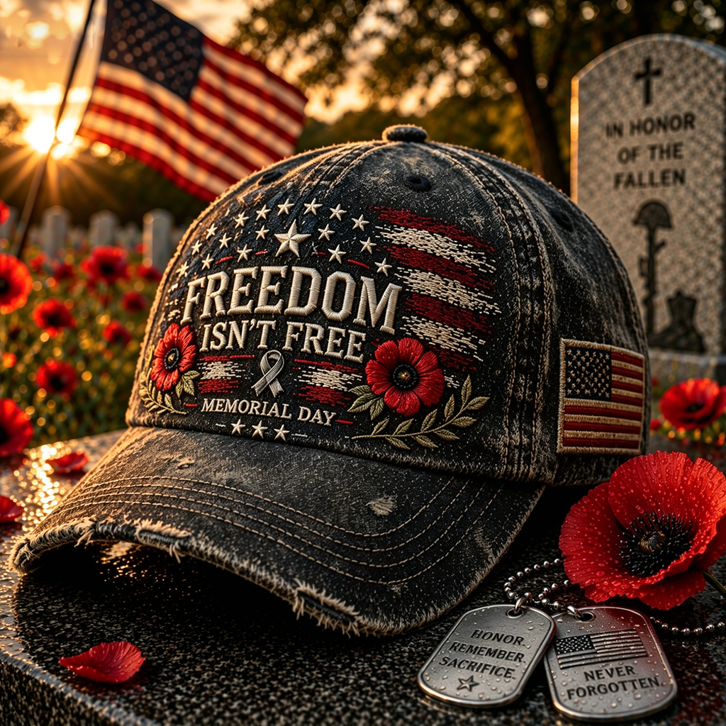 Memorial Day Veteran Tribute Cap – Freedom Isn’t Free Edition