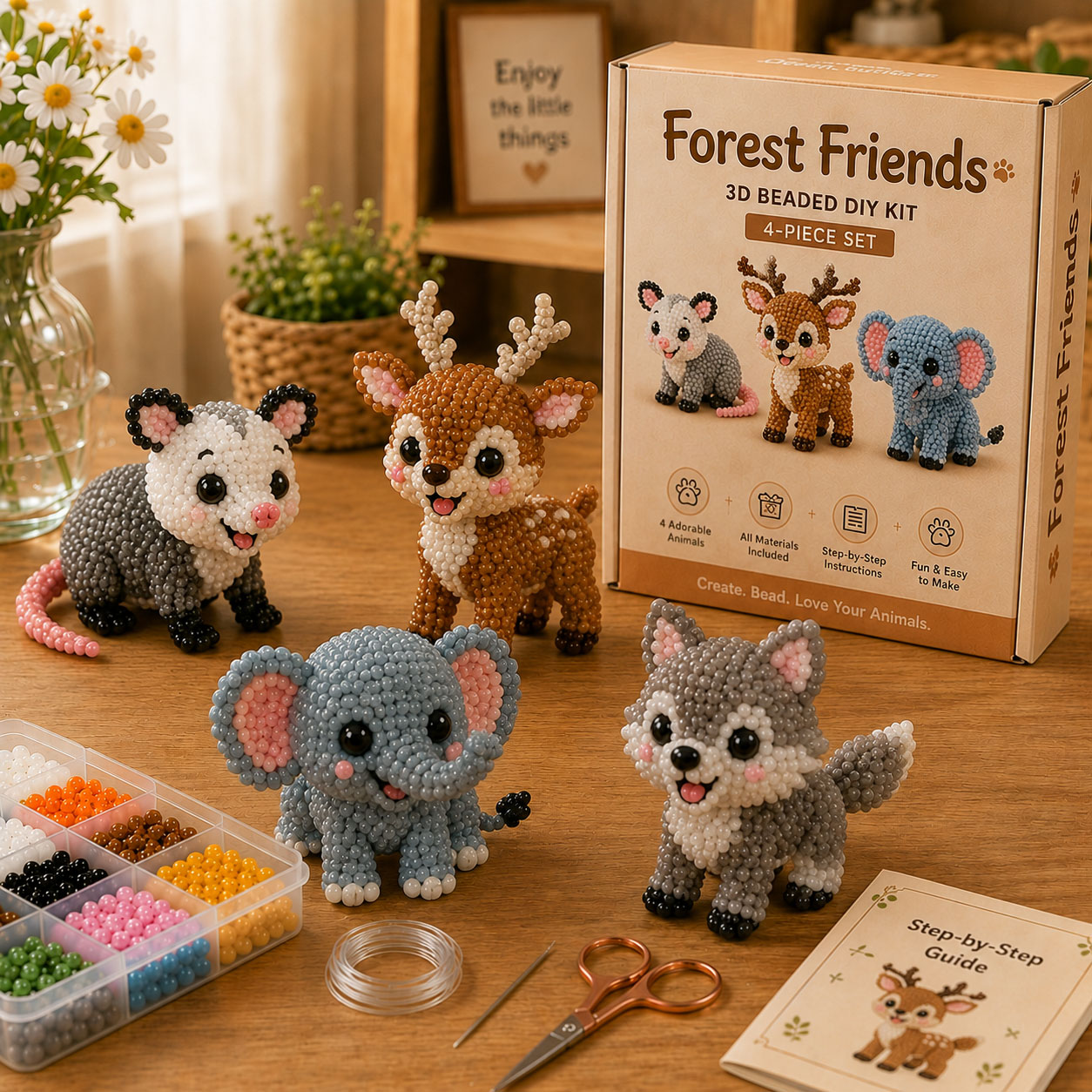 💐🧵 Mini 3D DIY Beading Kit – zoolack