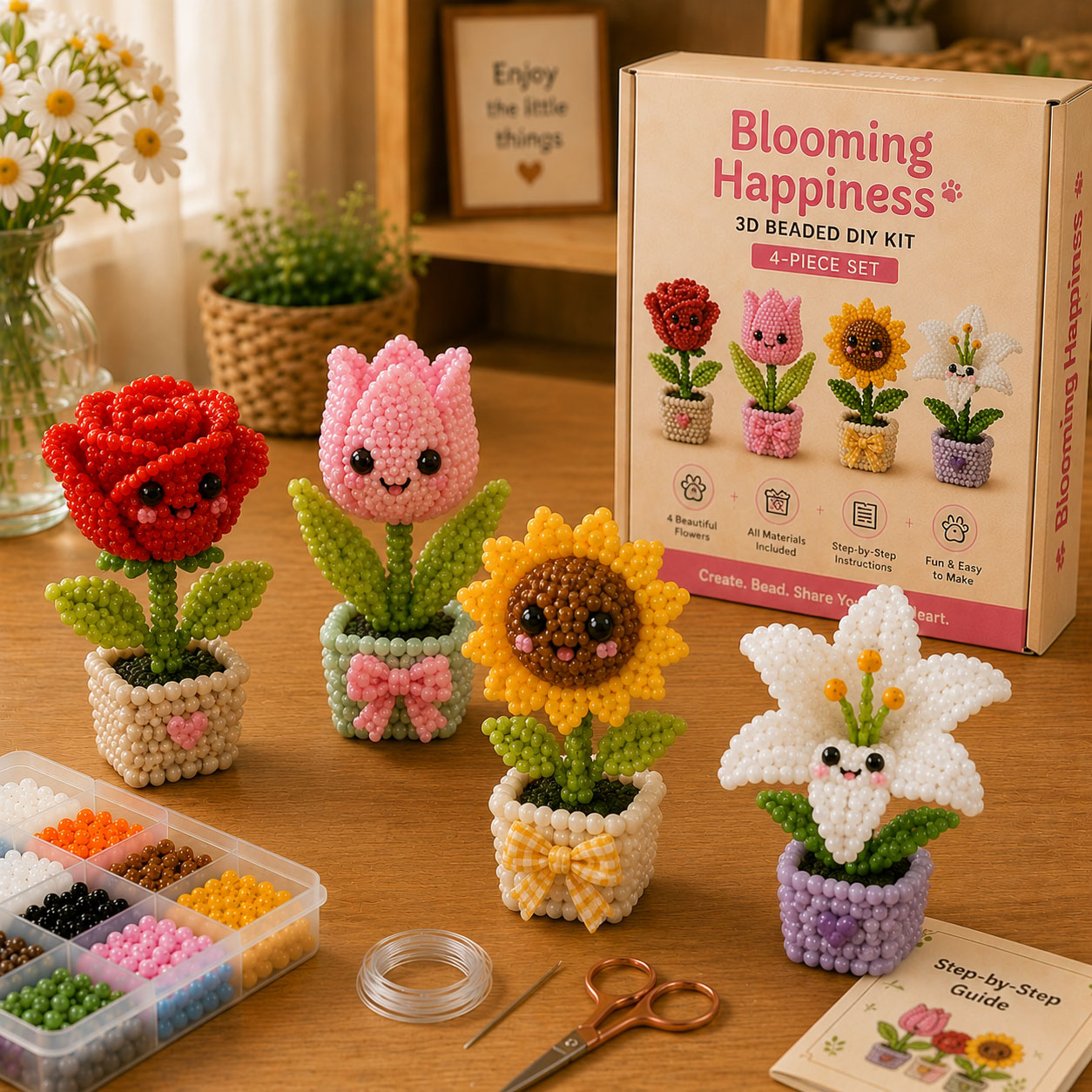 💐🧵 Mini 3D DIY Beading Kit – zoolack