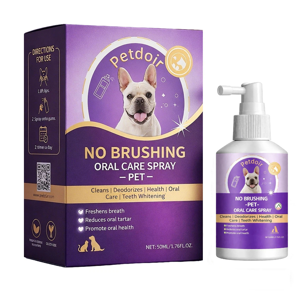 Slimmo™ Petdoir🍃No-Brushing Oral Care Spray for Dogs & Cats