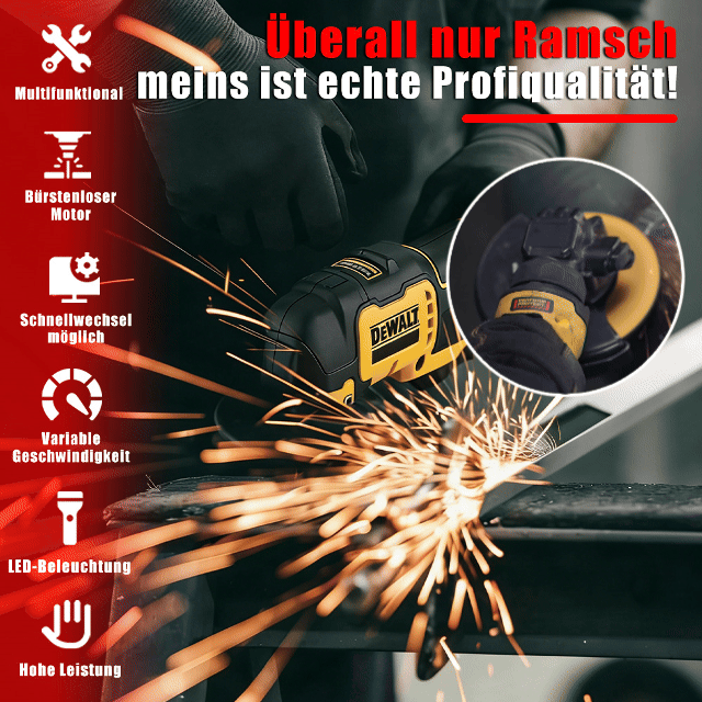 Multifunktionales Oszillationswerkzeug | Heimwerker DIY Elektrowerkzeug | Schneiden & Schleifen | All-in-One | Bürstenloser Motor | Hochkapazitäts-Akku