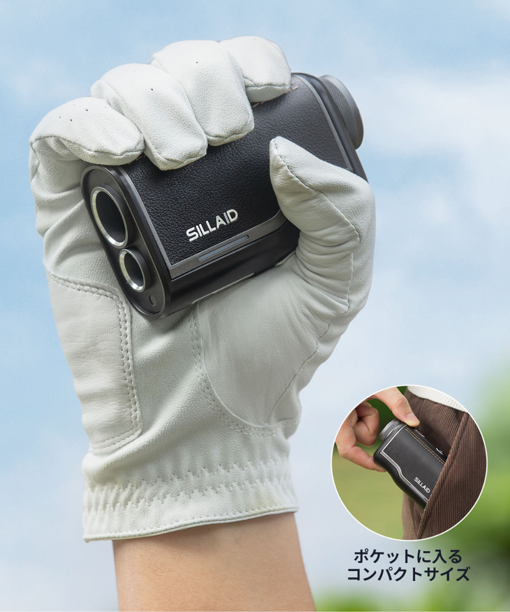 SILLAID VM2 ゴルフ距離計 - 赤緑2色OLED表示 0.04秒スピード計測 【プロ仕様/高精度】