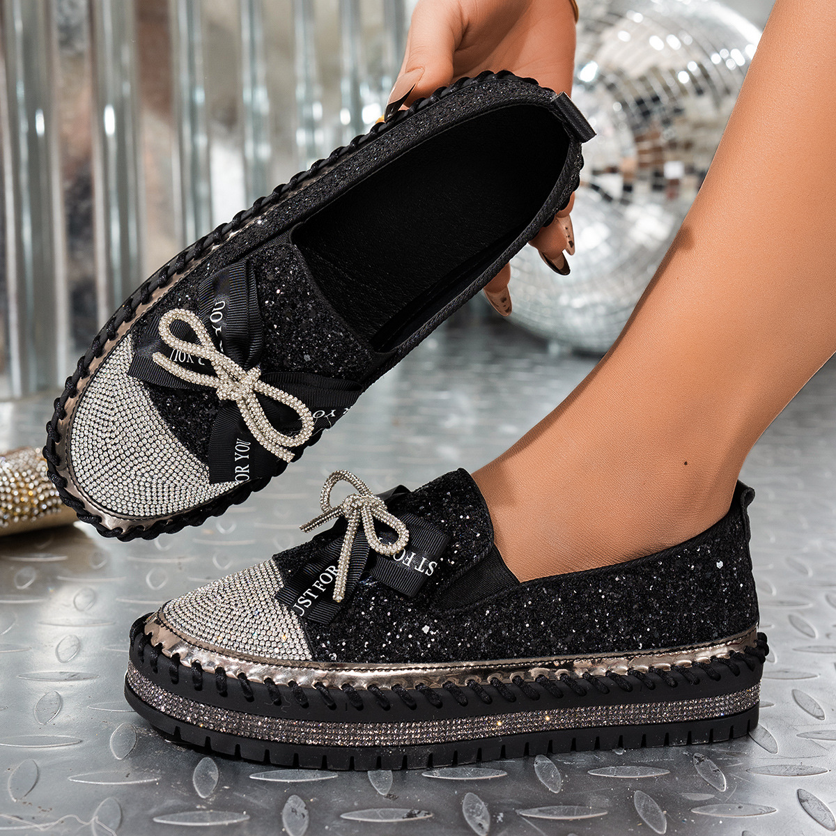 women's platform slip-on loafers