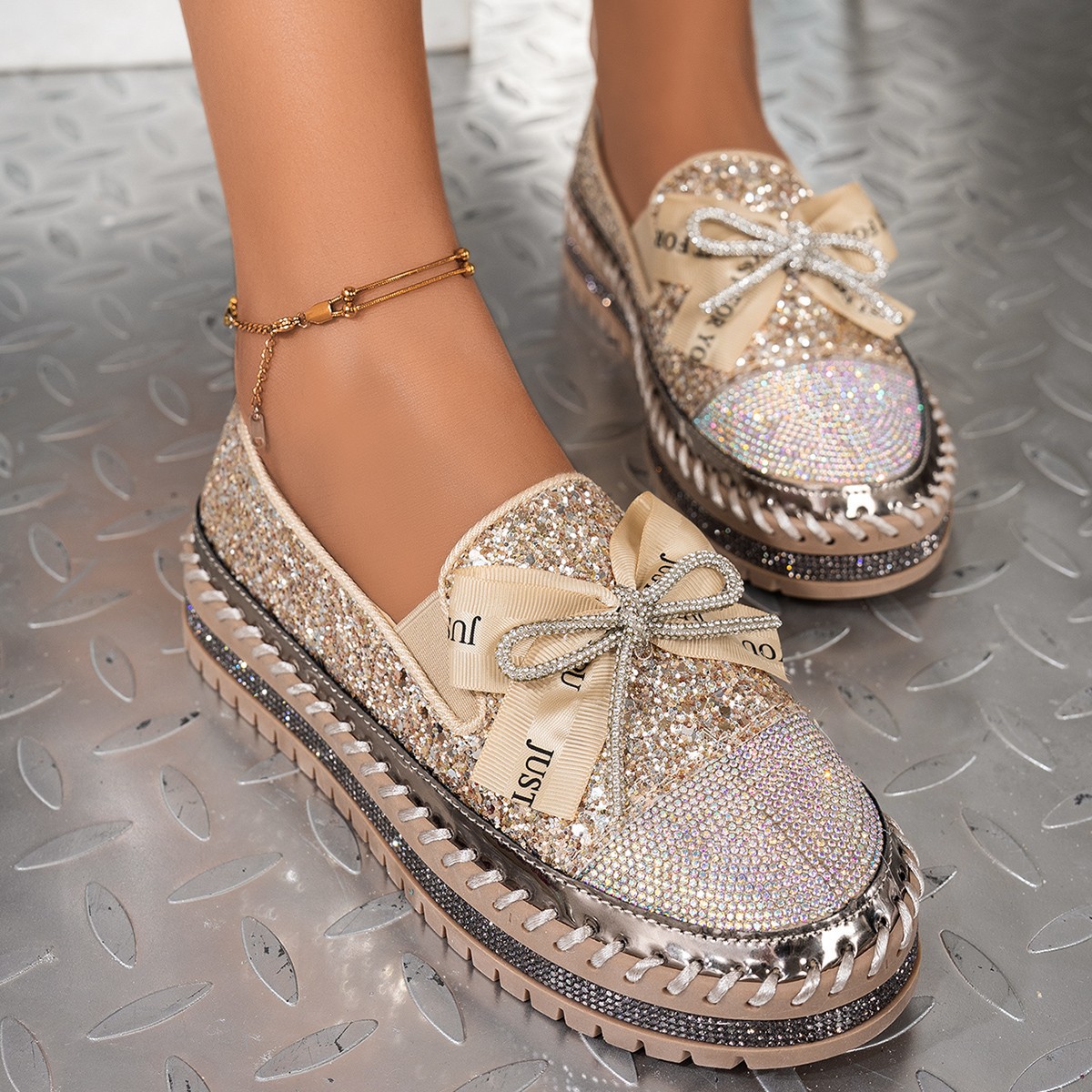 women's platform slip-on loafers