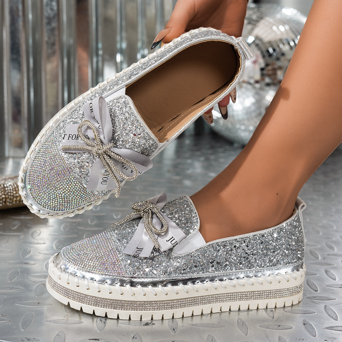 women's platform slip-on loafers