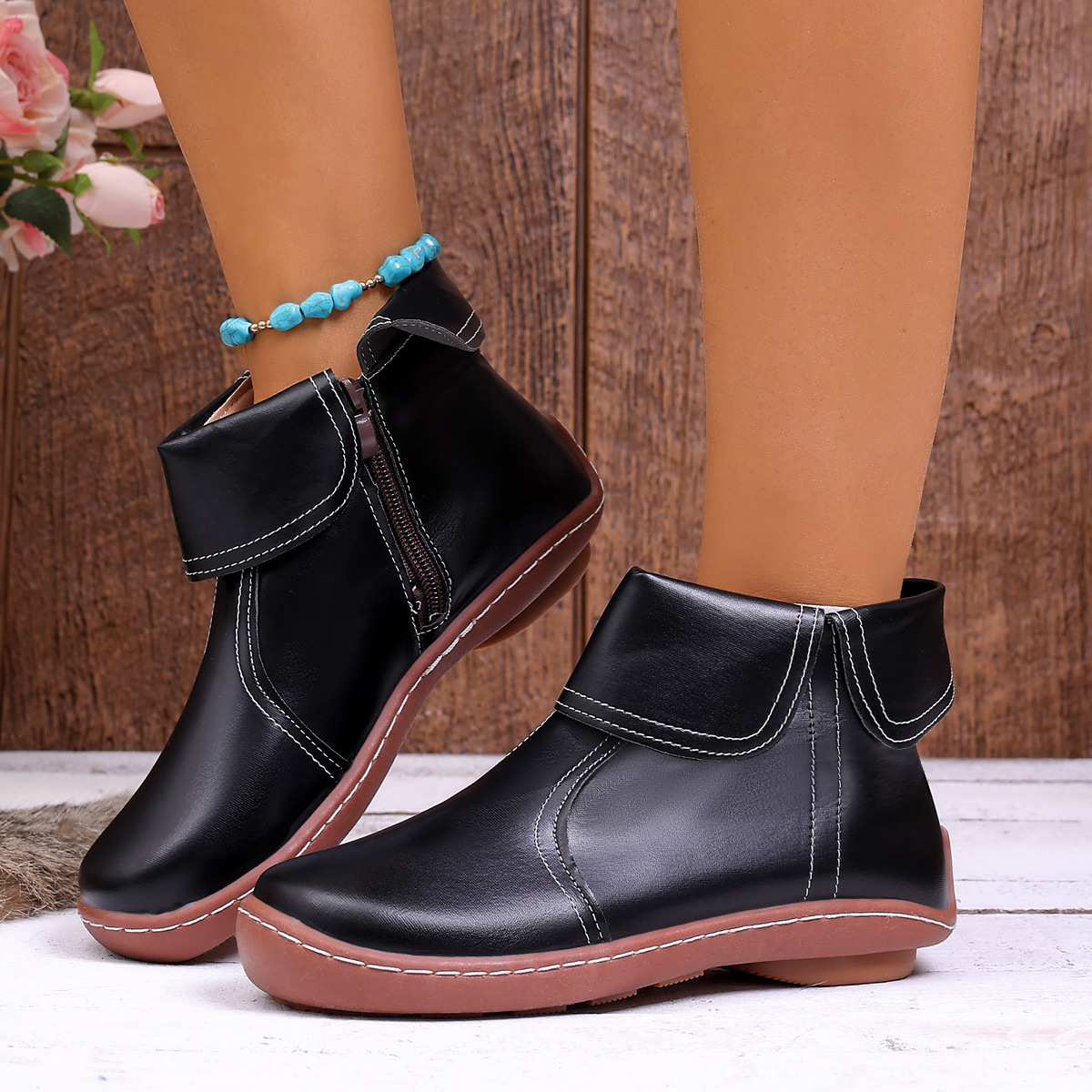 ⏰Last Day! 45% OFF🔥Women's Orthopedic Genuine Leather Walking Boots