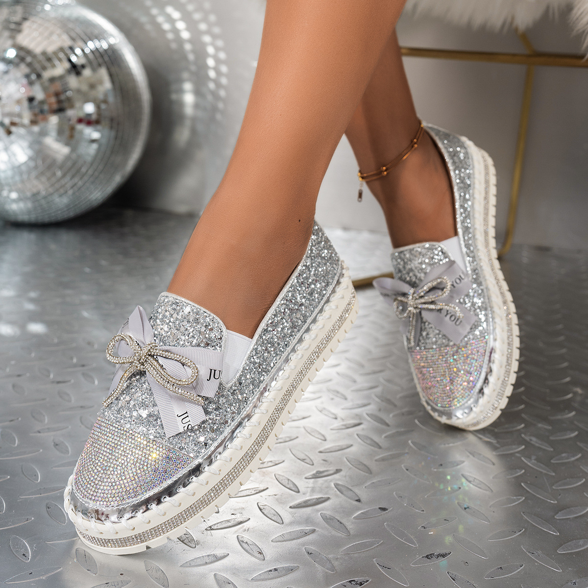 women's platform slip-on loafers