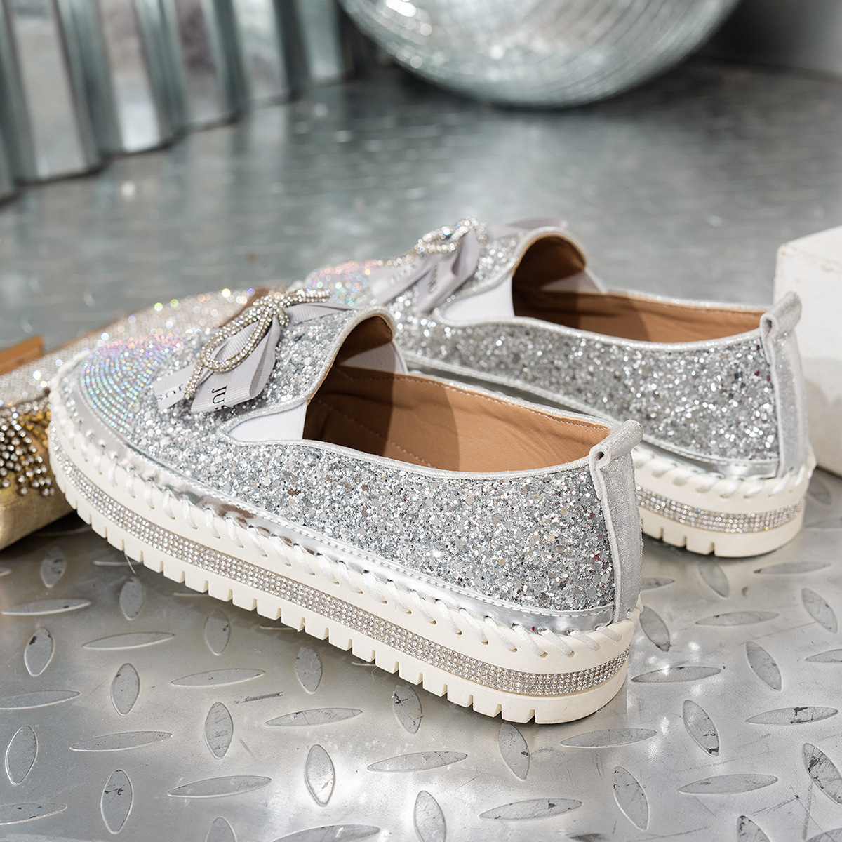 women's platform slip-on loafers