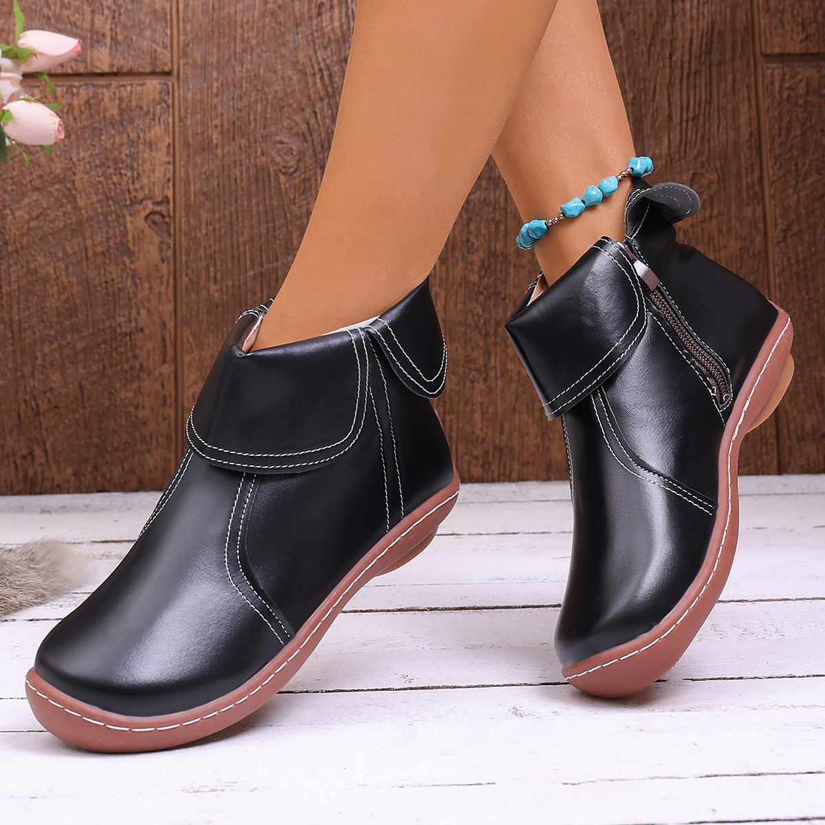 ⏰Last Day! 45% OFF🔥Women's Orthopedic Genuine Leather Walking Boots