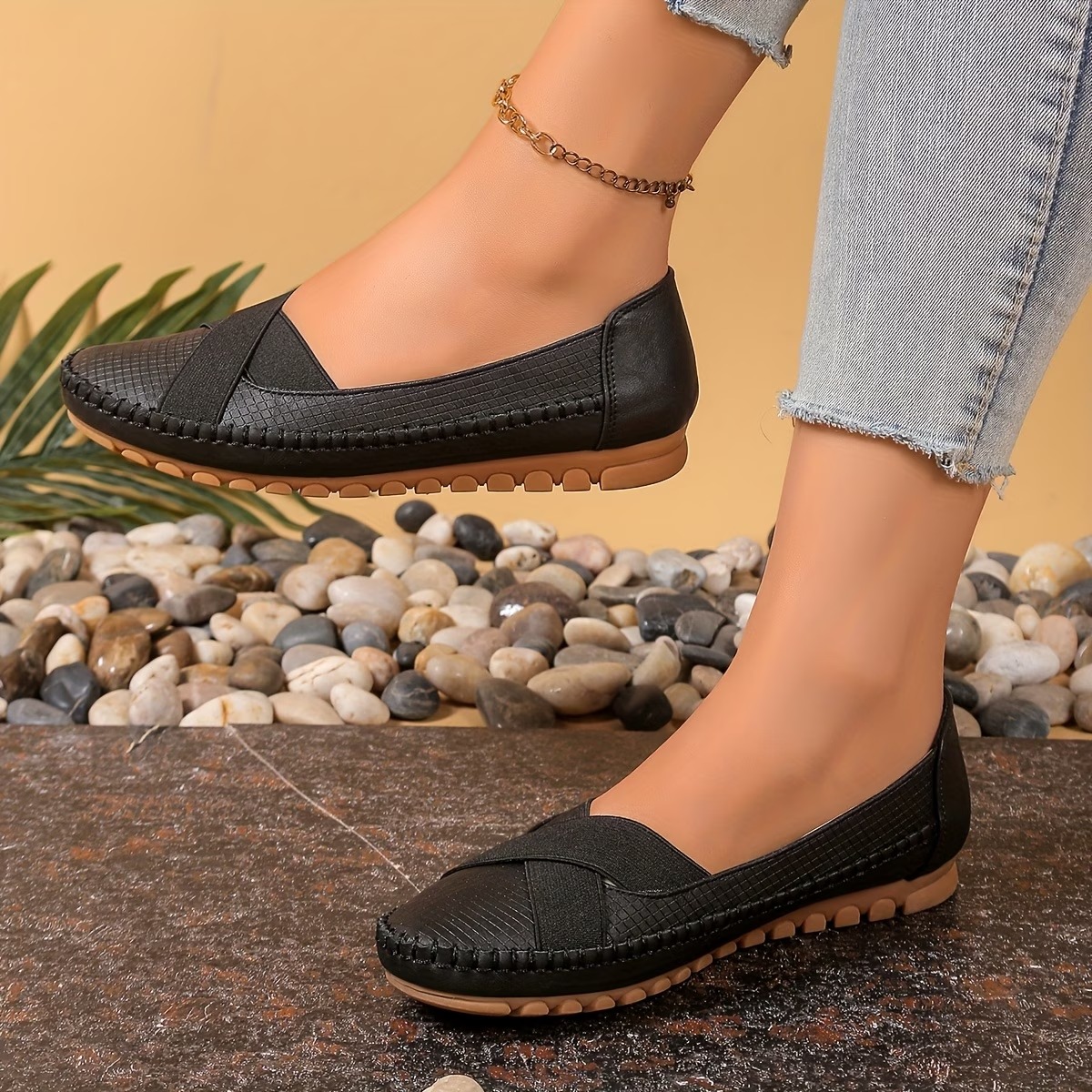 💖Last Day Promotion 60% OFF - Women's Leather Soft-soled Non-slip Shoes