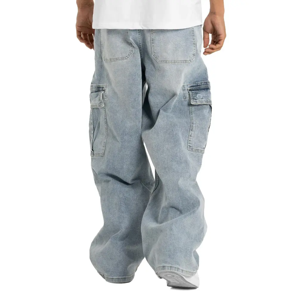 🔥Last Day Promotion! 3-Pack/6-Pack Men's Heavyweight Baggy Fit/Relaxed Fit Denim Cargo Pant
