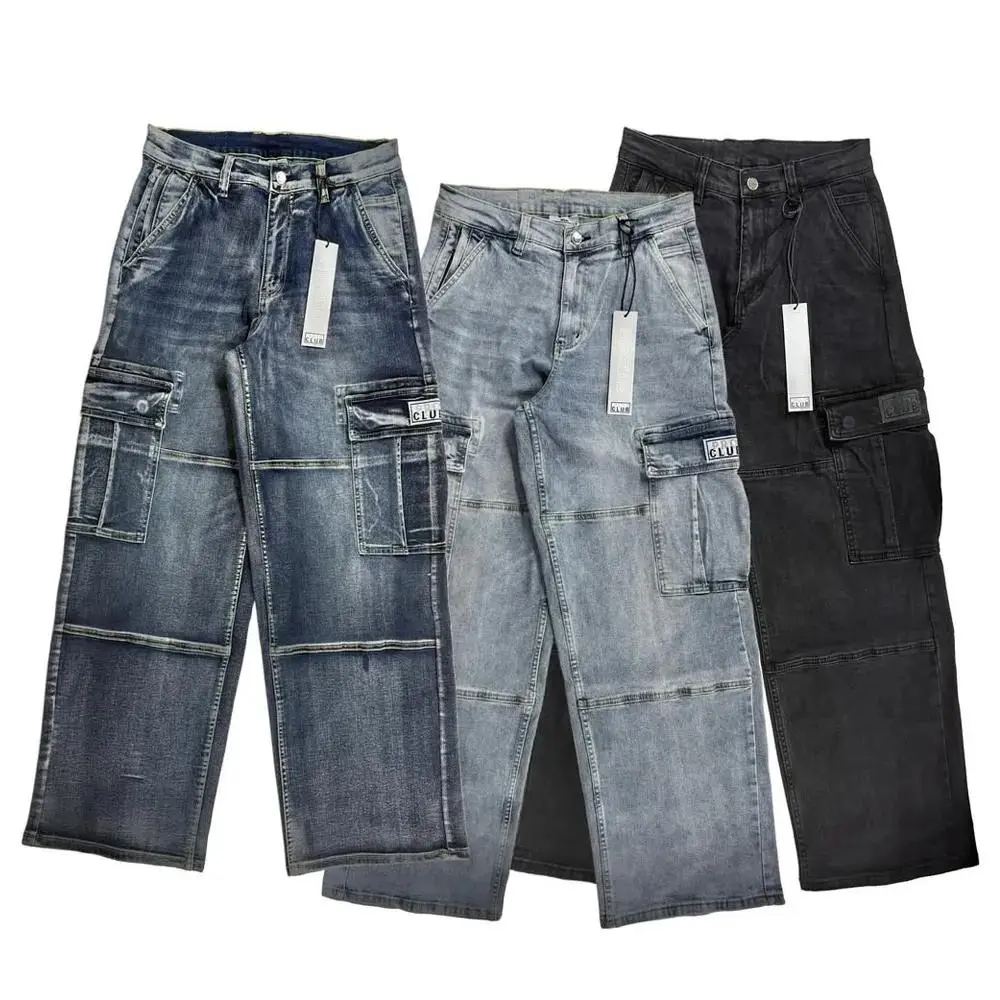 🔥Last Day Promotion! 3-Pack/6-Pack Men's Heavyweight Baggy Fit/Relaxed Fit Denim Cargo Pant
