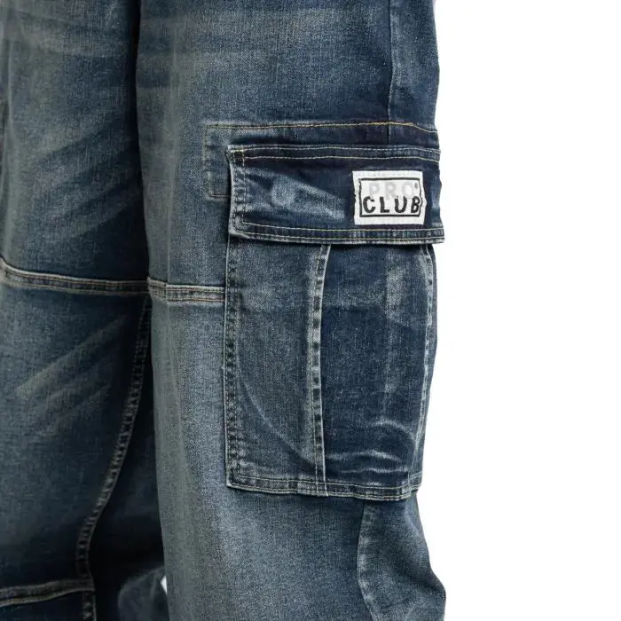 🔥Last Day Promotion! 3-Pack/6-Pack Men's Heavyweight Baggy Fit/Relaxed Fit Denim Cargo Pant