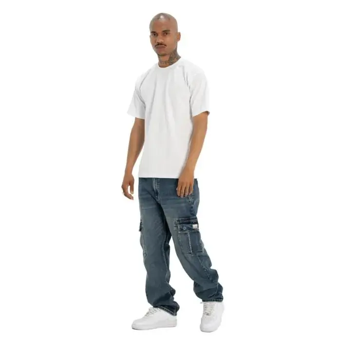 🔥Last Day Promotion! 3-Pack/6-Pack Men's Heavyweight Baggy Fit/Relaxed Fit Denim Cargo Pant