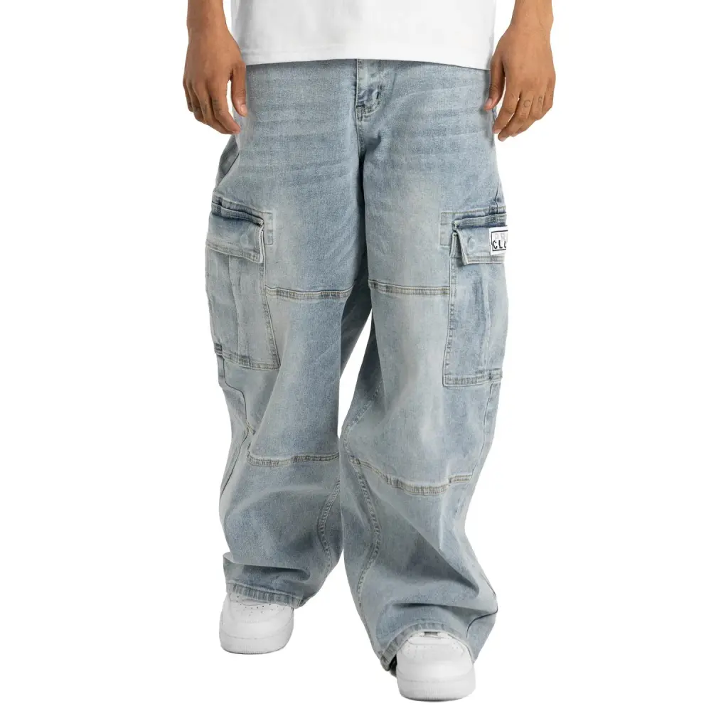 🔥Last Day Promotion! 3-Pack/6-Pack Men's Heavyweight Baggy Fit/Relaxed Fit Denim Cargo Pant
