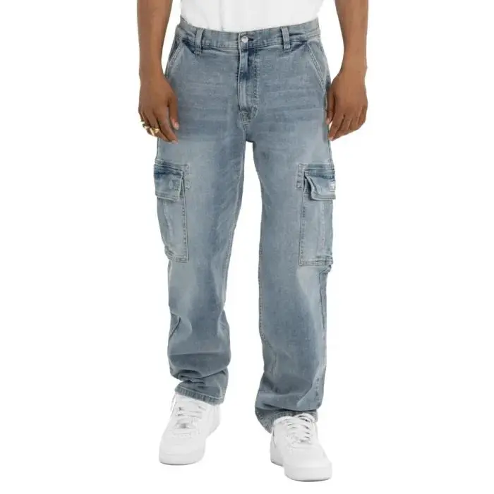 🔥Last Day Promotion! 3-Pack/6-Pack Men's Heavyweight Baggy Fit/Relaxed Fit Denim Cargo Pant