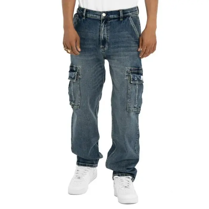 🔥Last Day Promotion! 3-Pack/6-Pack Men's Heavyweight Baggy Fit/Relaxed Fit Denim Cargo Pant