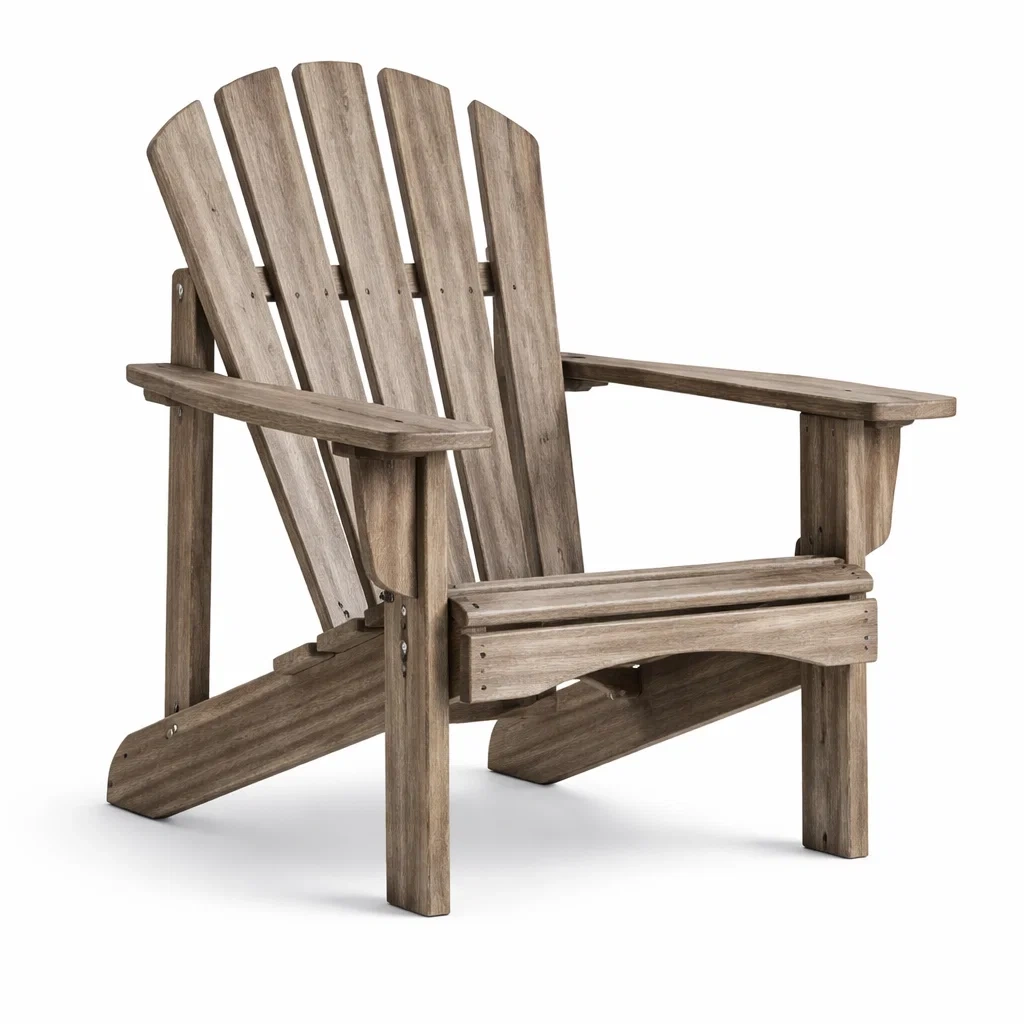Sedia Adirondack da Esterno in Legno di Acacia-URBANCOMFORTHAVEN
