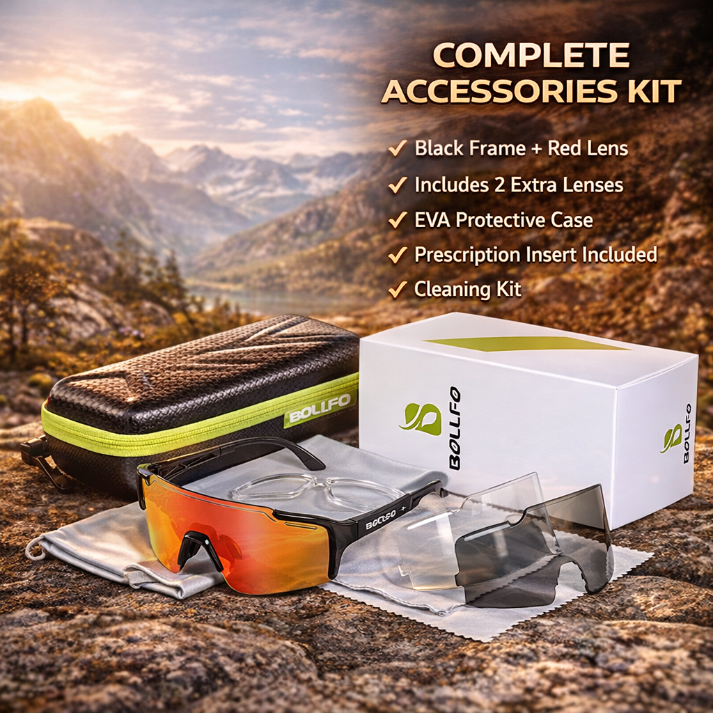 Photochromic Cycling Sunglasses – Auto-Tint Lens for Day & Night Riding