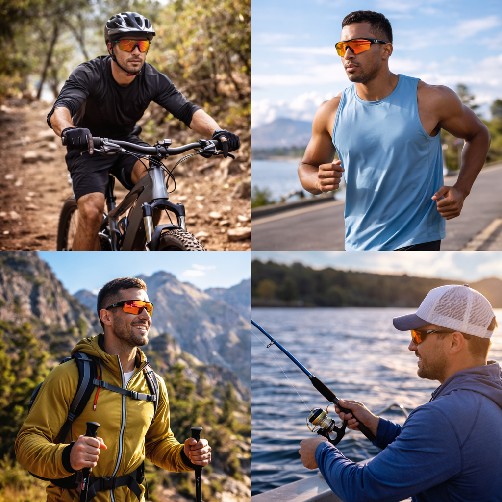 Photochromic Cycling Sunglasses – Auto-Tint Lens for Day & Night Riding