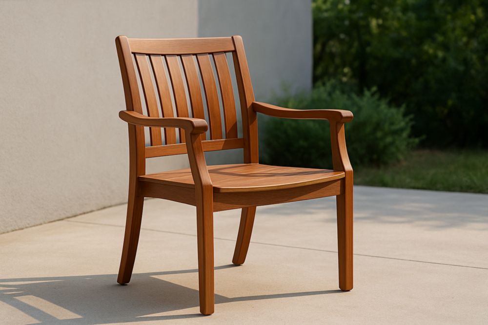 Chaise en bois d'acacia pour extérieur