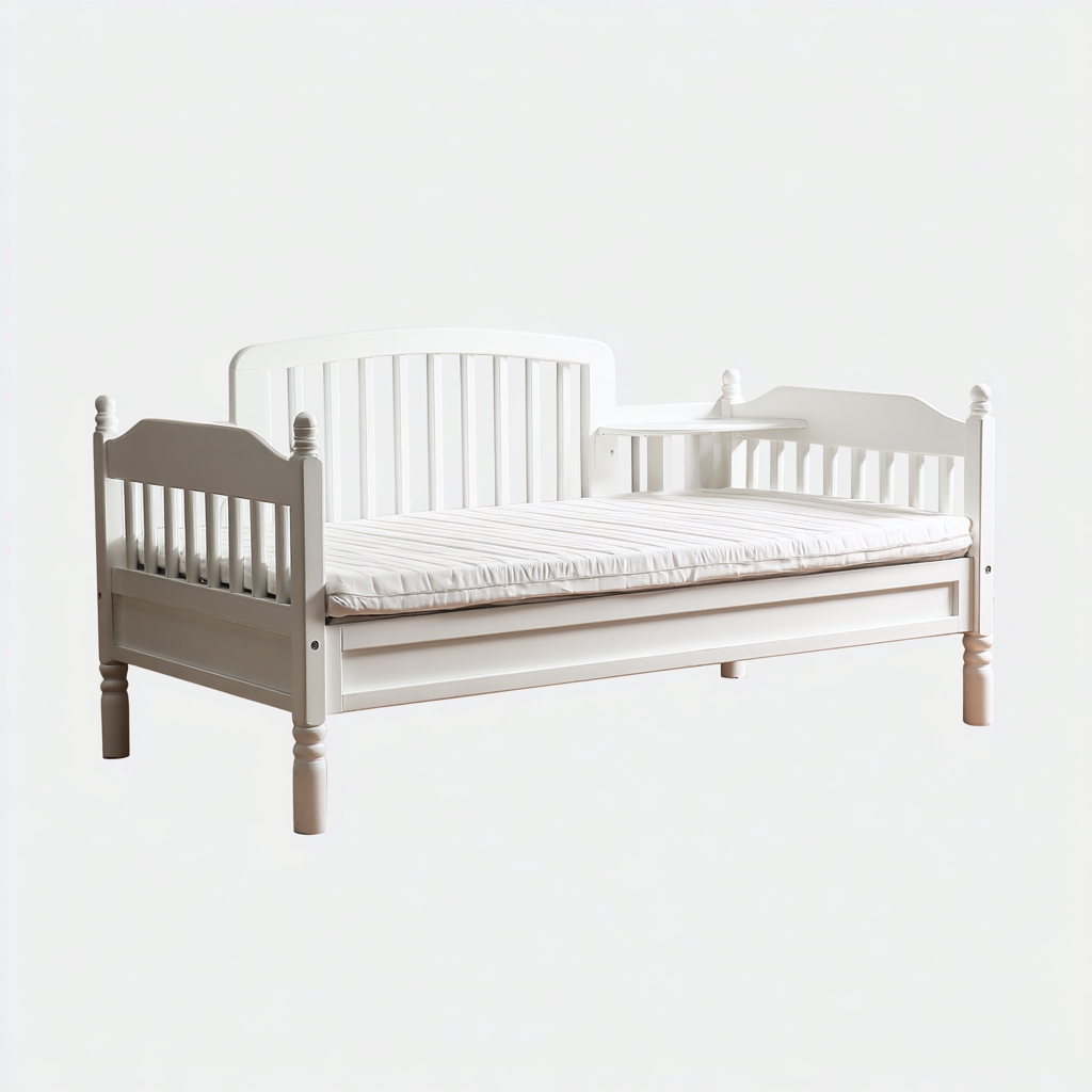 Canapé lit structure bois avec rangement 200x90x80 cm - blanc - design classique pour chambre-Nookupyard