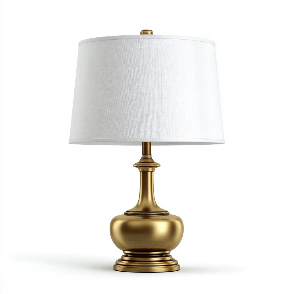 Lampe de table classique 35x35x55 cm - blanc-doré - style élégant-Nookupyard