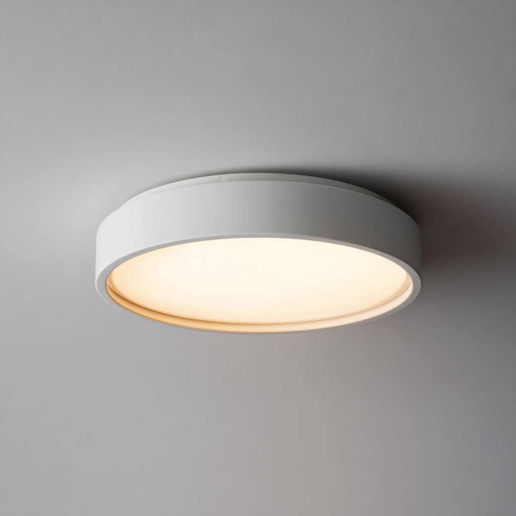 Lampada da soffitto-Metallo-42x42x7cm-Bianco-Stile moderno-Dengohut