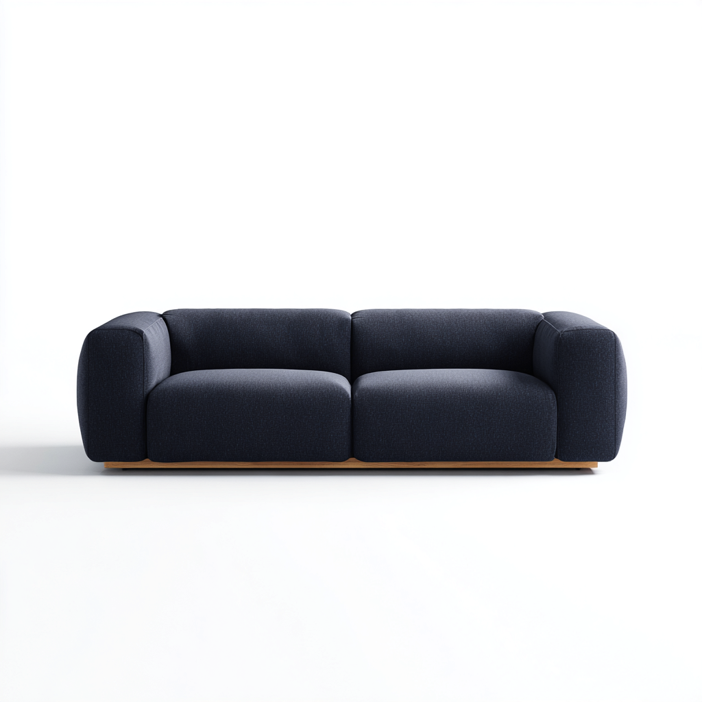 Divani a 3 posti-tessuto-228x96x78cm-nero-stile moderno-Dengohut