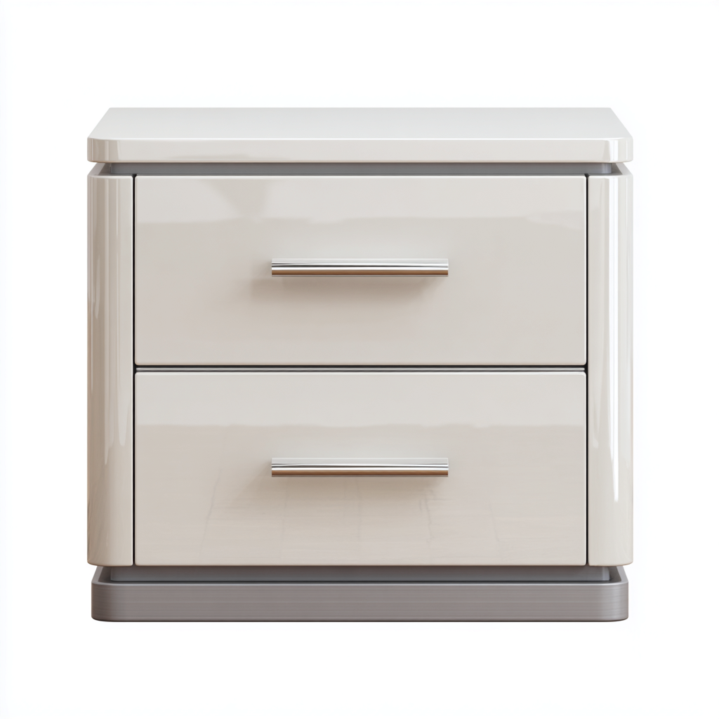 Cassettiera - legno - 45x40x50 cm - bianco - design moderno per camera da letto-Dengohut