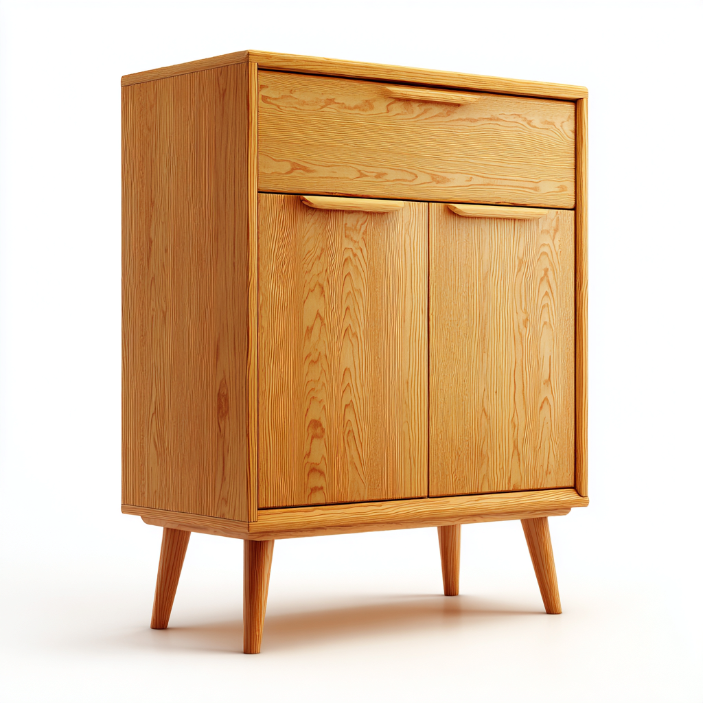 Scarpiera-Legno massello-80x35x95cm-Legno naturale-Stile nordico moderno-Dengohut