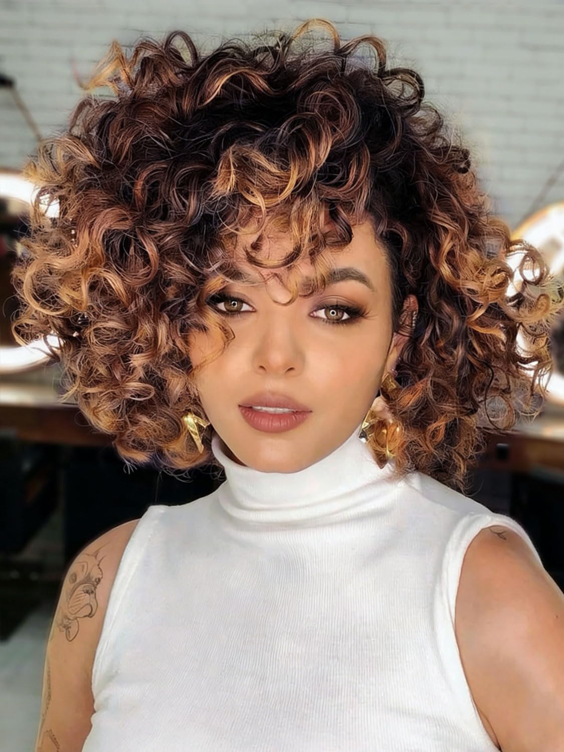 GoGo Curl Crochet Hair for Black Women 10 Inch Prelooped Ocean Wave Crochet Hair Curly Crochet Braids Deep Water Wave Beach Curl Synthetic Braiding Hair Extensions Soft as Human Hair 7 Packs 1B