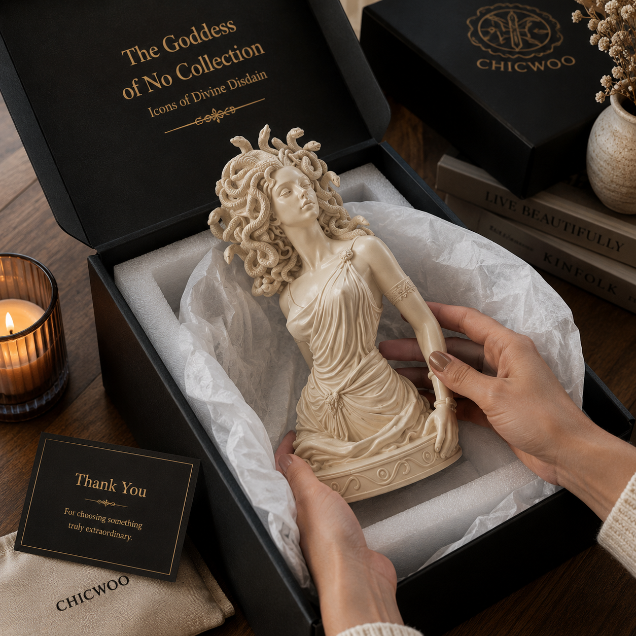 The Goddess of No Collection – 8-Inch Icons of Divine Disdain
