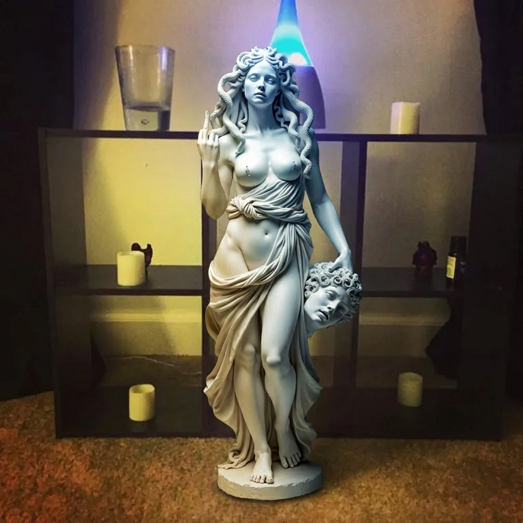 Medusa with Attitude - The original “Talk to the Hand” icon!