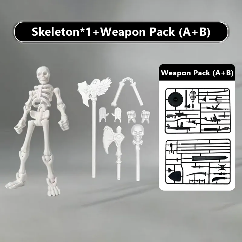 Skeleton fully articulated movable puzzle toys-ChicWoo