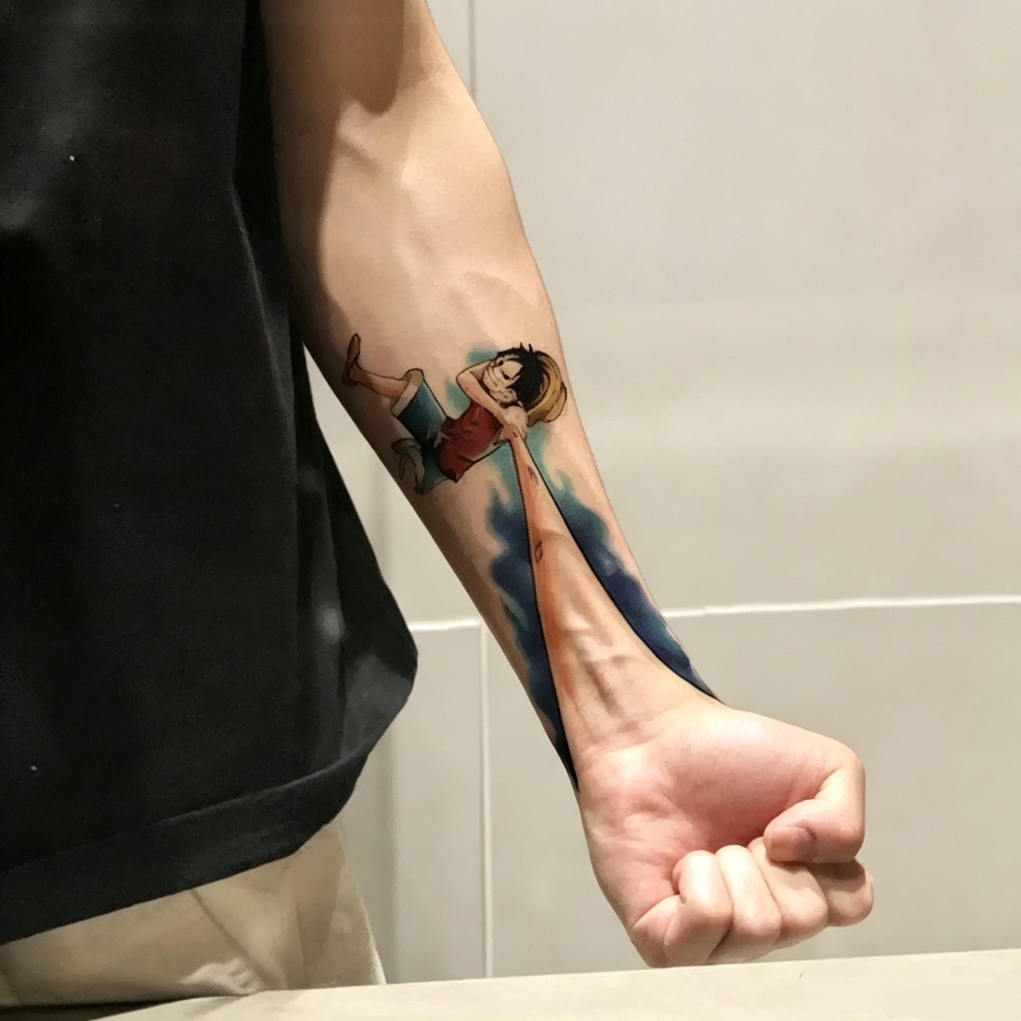 Luffy Color Tattoo Stickers