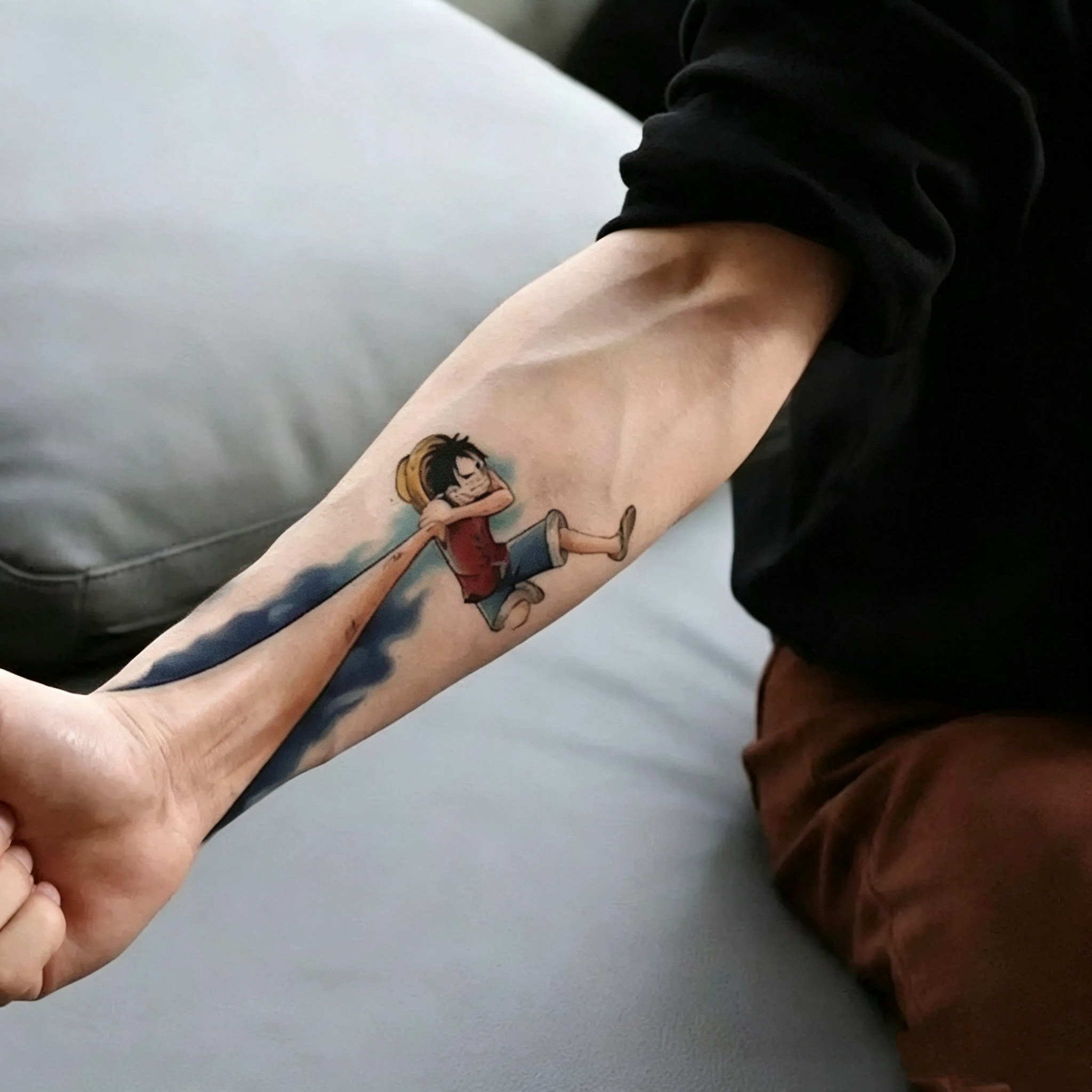 Luffy Color Tattoo Stickers