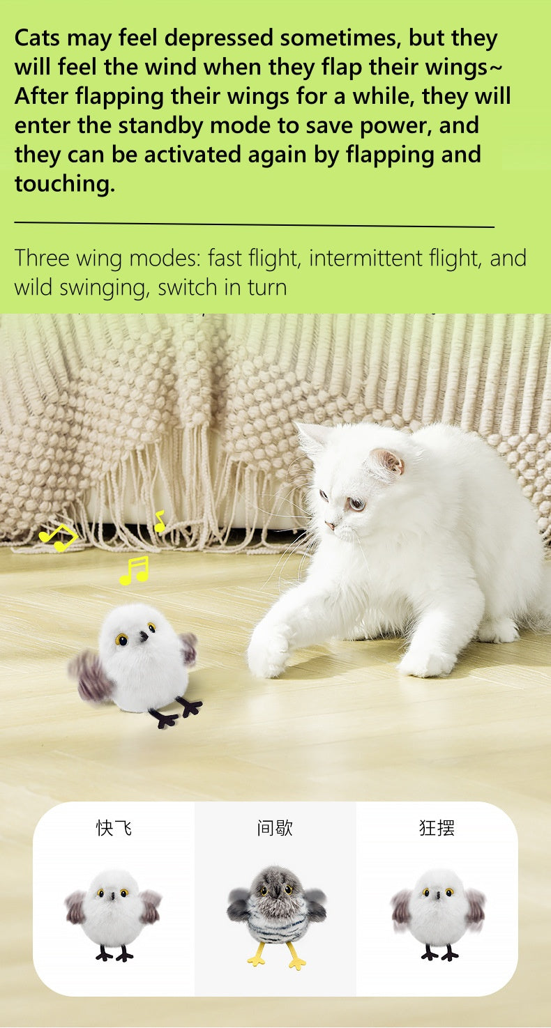 Cat Toy Bird Automatic Cat Teaser-ChicWoo