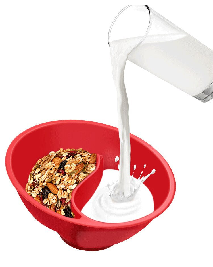 Creative Separated Double Bowls With Handle-ChicWoo