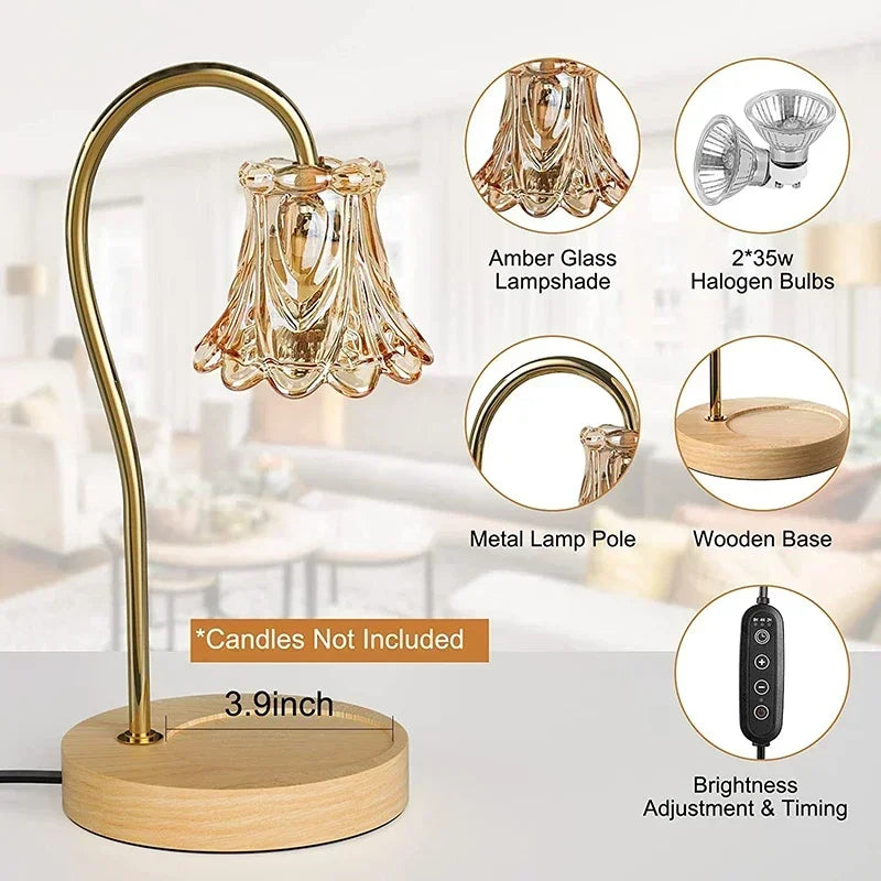 Flower-Shaped Warm Audience Candle Warmer Lamp-ChicWoo
