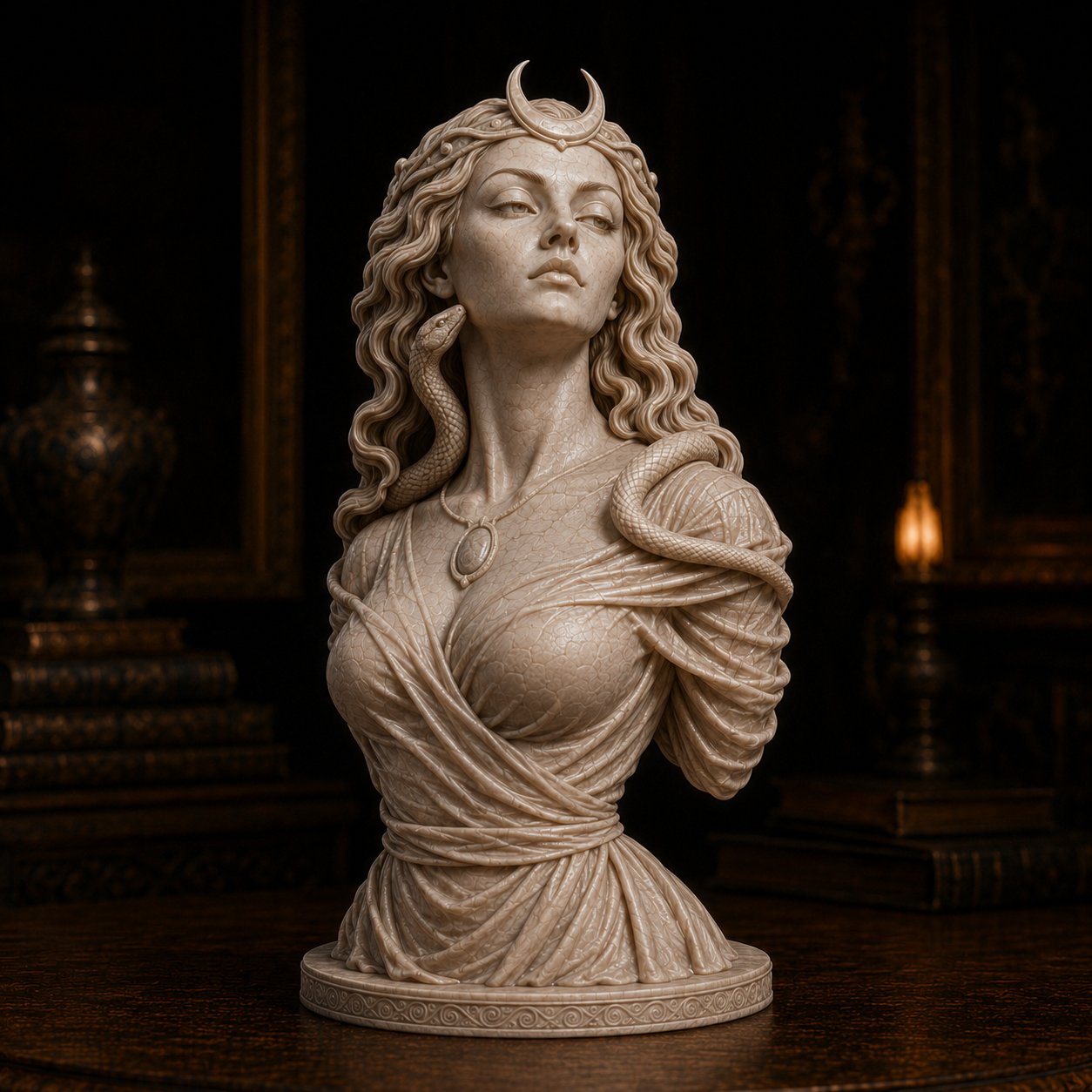 The Goddess of No™ — A Dark Mythology Collector Statue Inspired by Medusa
