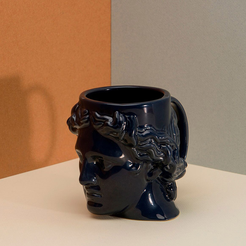 Ceramic Antique Greek Head Mug-ChicWoo