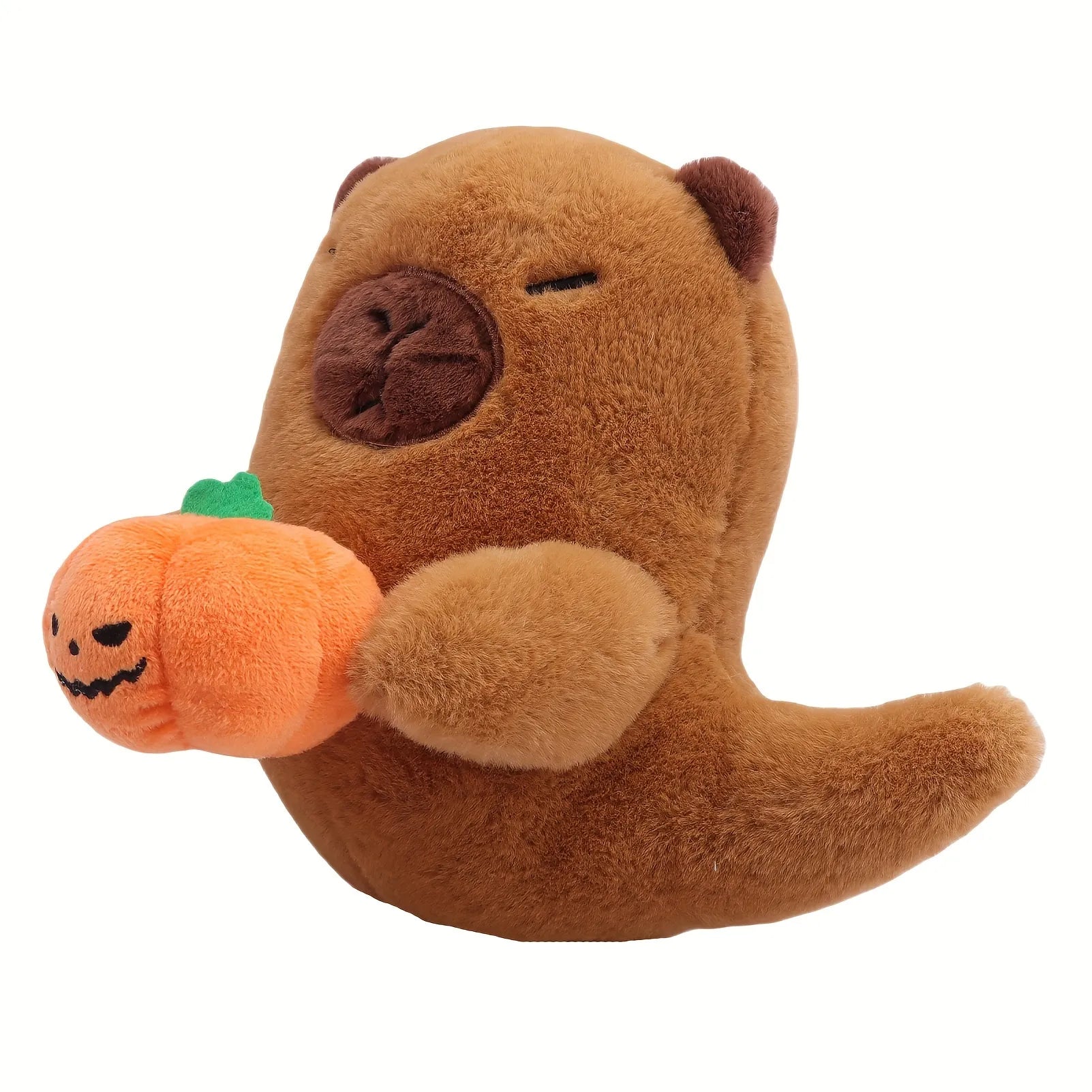 Cute Capybara Ghost Pumpkin Plush Pillow-ChicWoo