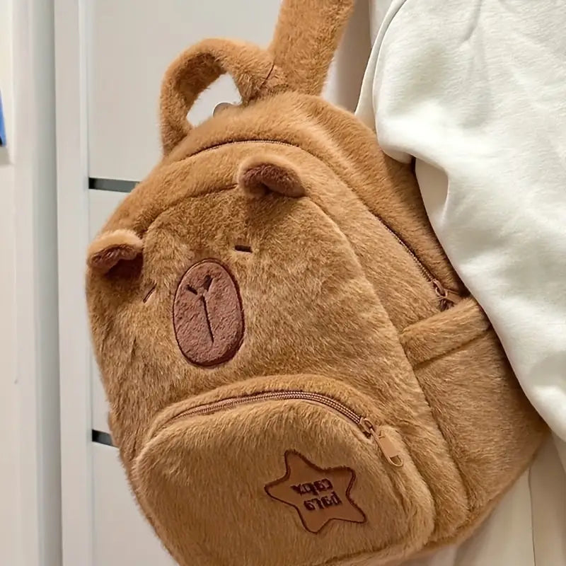 Cute Capybara Plush Backpack-ChicWoo