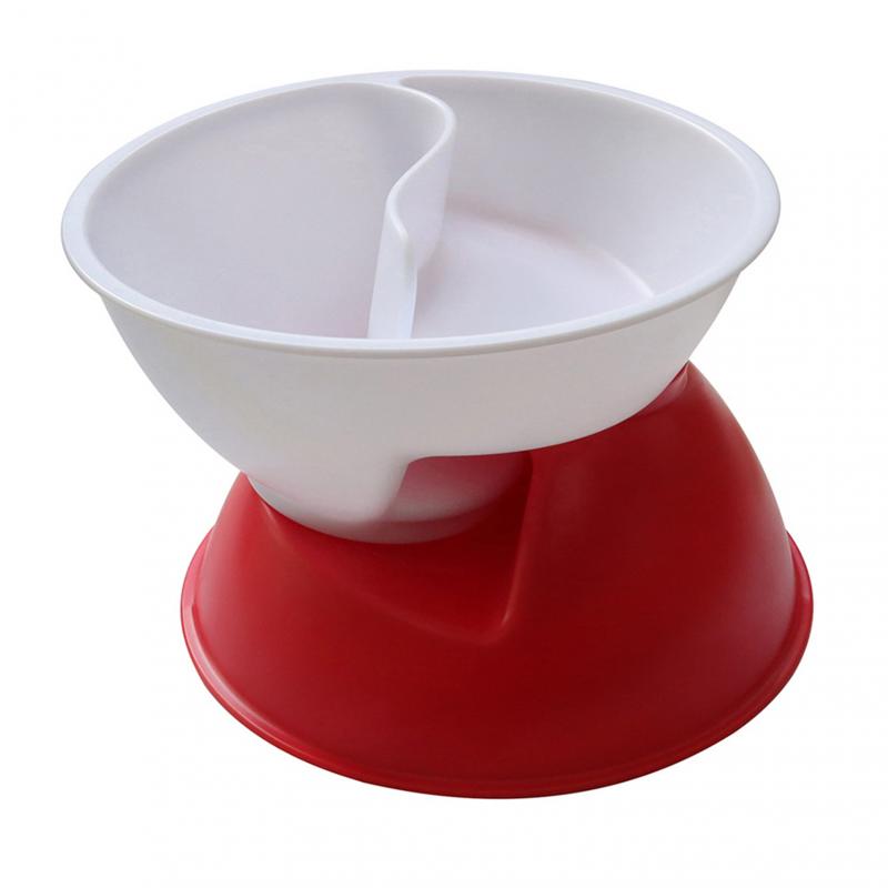 Creative Separated Double Bowls With Handle-ChicWoo