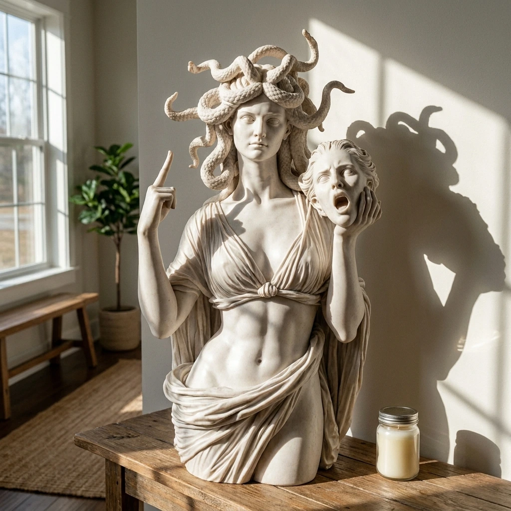 Medusa Statue With Attitude