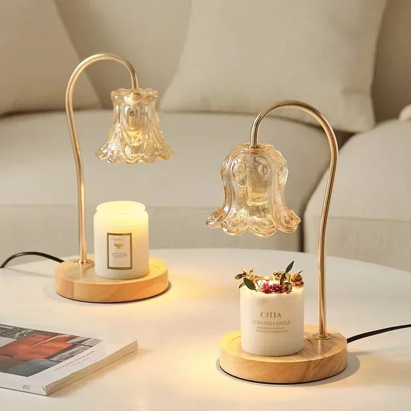 Flower-Shaped Warm Audience Candle Warmer Lamp-ChicWoo